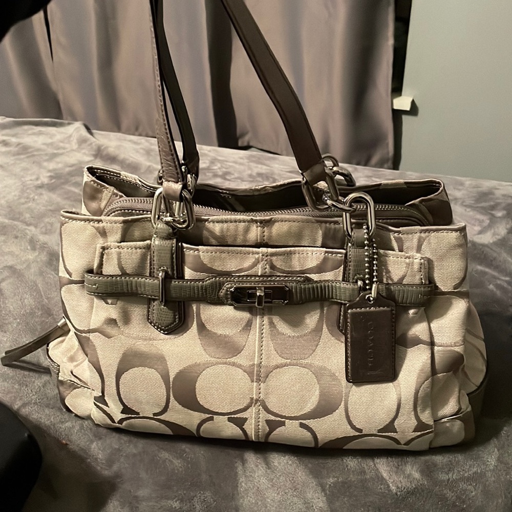 Silver Coach purse